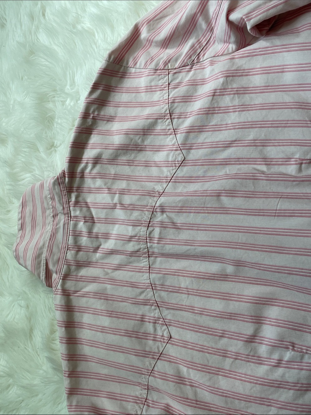GAP Vintage Women's Western Pink Striped Button-Down (floral snaps) Shirt Medium - Picture 13 of 15
